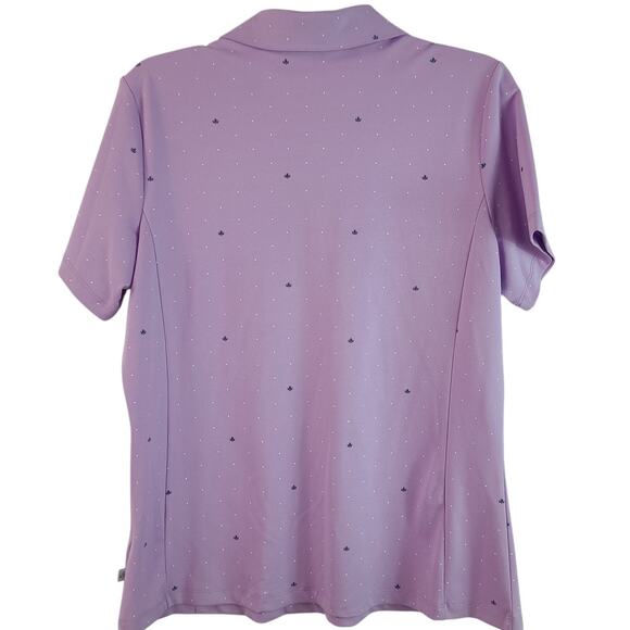 Lady Hagen Lavender Purple Top V Neck Collar Polo Golf Tennis Pickleball NEW LG - Picture 2 of 3